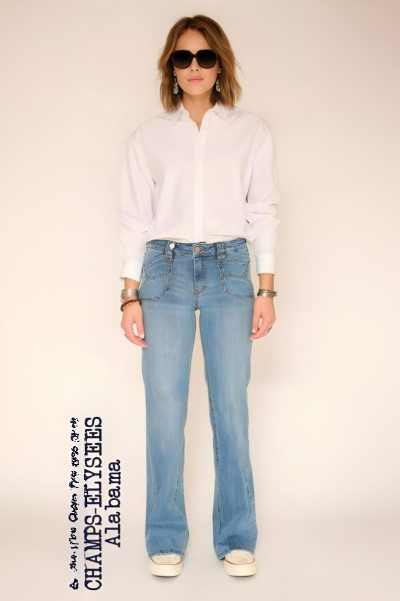 PANTALÓN CHAMPS-ELYSEES ALABAMA COLOR AZUL CLARO